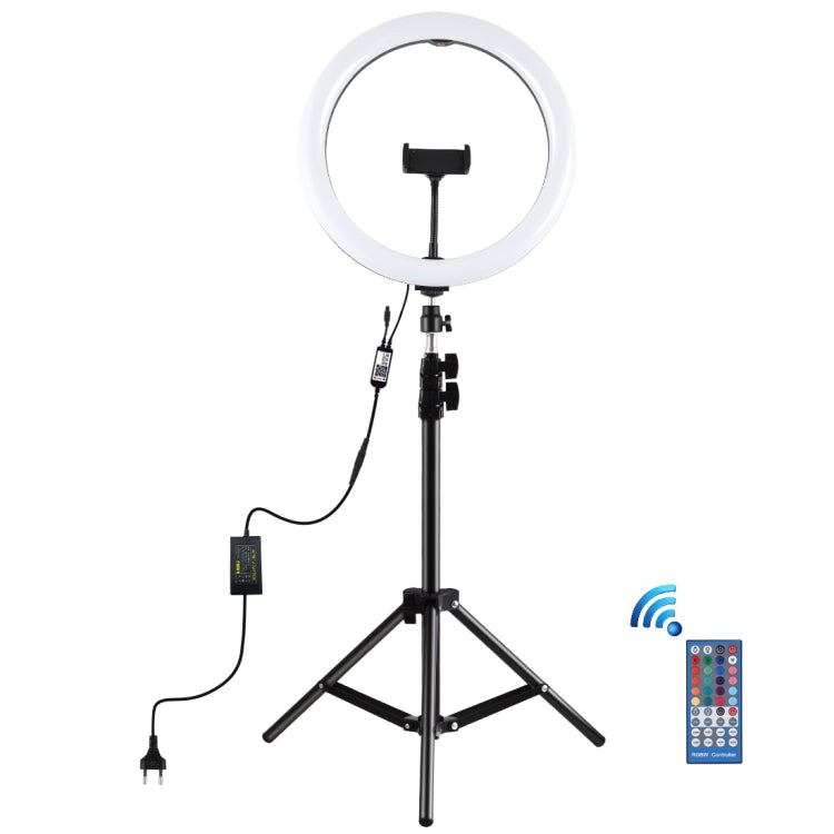 PULUZ 11.8 inch 30cm RGB Light 1.1m Tripod Mount Dimmable LED Ring Vlogging Selfie Photography Video Lights Live Broadcast Kits with Cold Shoe Tripod Ball Head & Phone Clamp, 12 inch RGB+Tripod(EU), 12 inch RGB+Tripod(UK), 11.8 inch RGB+Tripod(AU)     ...