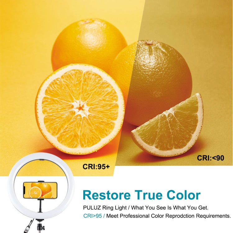PULUZ 11.8 inch 30cm RGB Light 1.1m Tripod Mount Dimmable LED Ring Vlogging Selfie Photography Video Lights Live Broadcast Kits with Cold Shoe Tripod Ball Head & Phone Clamp, 12 inch RGB+Tripod(EU), 12 inch RGB+Tripod(UK), 11.8 inch RGB+Tripod(AU)     ...