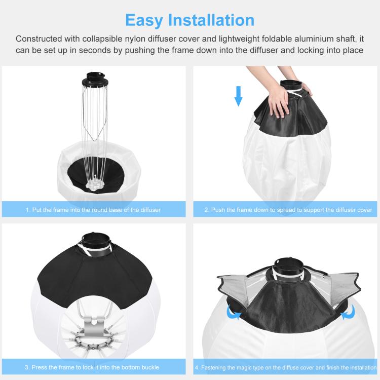 PULUZ 220V 120W Studio Video Light + 2.8m Light Holder + 65cm Foldable Lantern Softbox Photography Kit, 120W 2700K-6500K Light 2.8m Light Holder Kit AU Plug, 120W 2700K-6500K Light 2.8m Light Holder Kit EU Plug                                          ...
