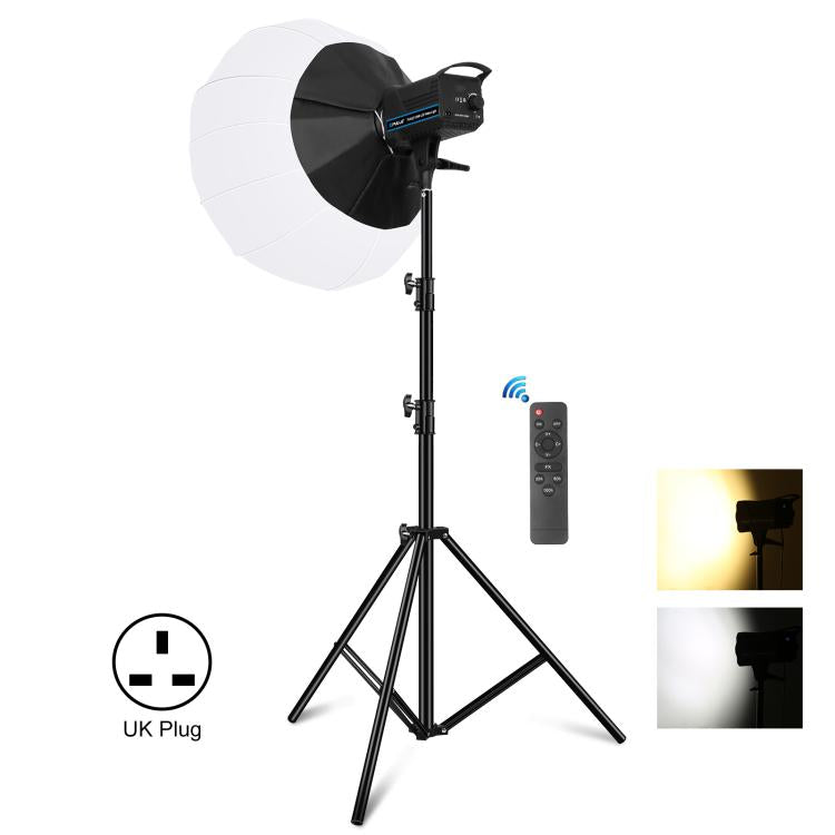 PULUZ 220V 120W Studio Video Light + 2.8m Light Holder + 65cm Foldable Lantern Softbox Photography Kit, 120W 2700K-6500K Light 2.8m Light Holder Kit AU Plug, 120W 2700K-6500K Light 2.8m Light Holder Kit EU Plug                                          ...