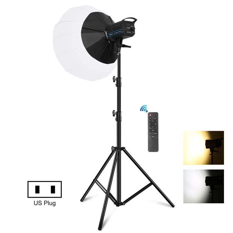 PULUZ 220V 120W Studio Video Light + 2.8m Light Holder + 65cm Foldable Lantern Softbox Photography Kit, 120W 2700K-6500K Light 2.8m Light Holder Kit AU Plug, 120W 2700K-6500K Light 2.8m Light Holder Kit EU Plug                                          ...