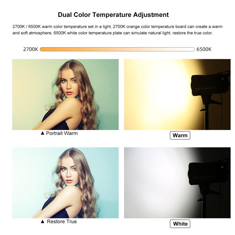 PULUZ 120W Photo Studio Strobe Flash Light Kit with Softbox Reflector & Tripod, 120W 2700K-6500K Light Kit US Plug, 120W 2700K-6500K Light Kit AU Plug, 120W 2700K-6500KK Light Kit EU Plug, 120W 2700K-6500K Light Kit UK Plug