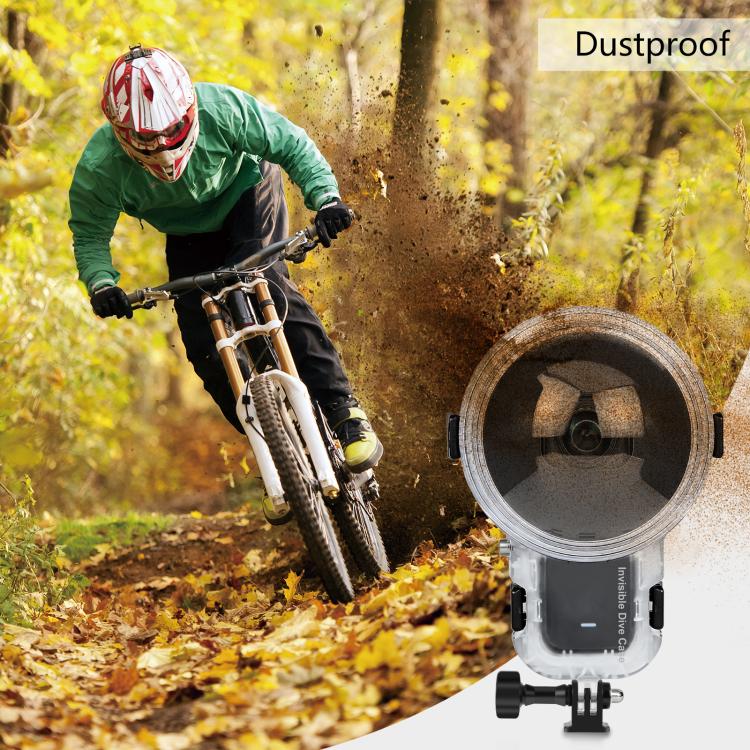 For Insta360 X5 PULUZ Pro-Level 50m Waterproof Sealed Diving Case