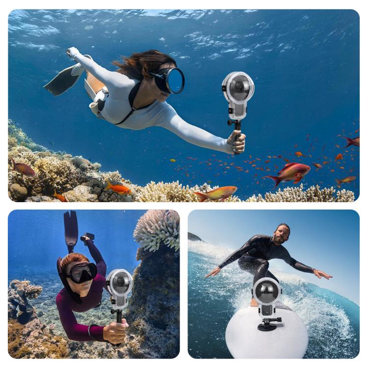 For Insta360 X5 PULUZ Pro-Level 50m Waterproof Sealed Diving Case