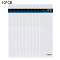 10 PCS PULUZ 34.5cm x 9cm Hang Hole Clear Front White Pearl Jewelry Zip Lock Packaging Bag(Size: S, Lengthened type), Size: S, Lengthened type