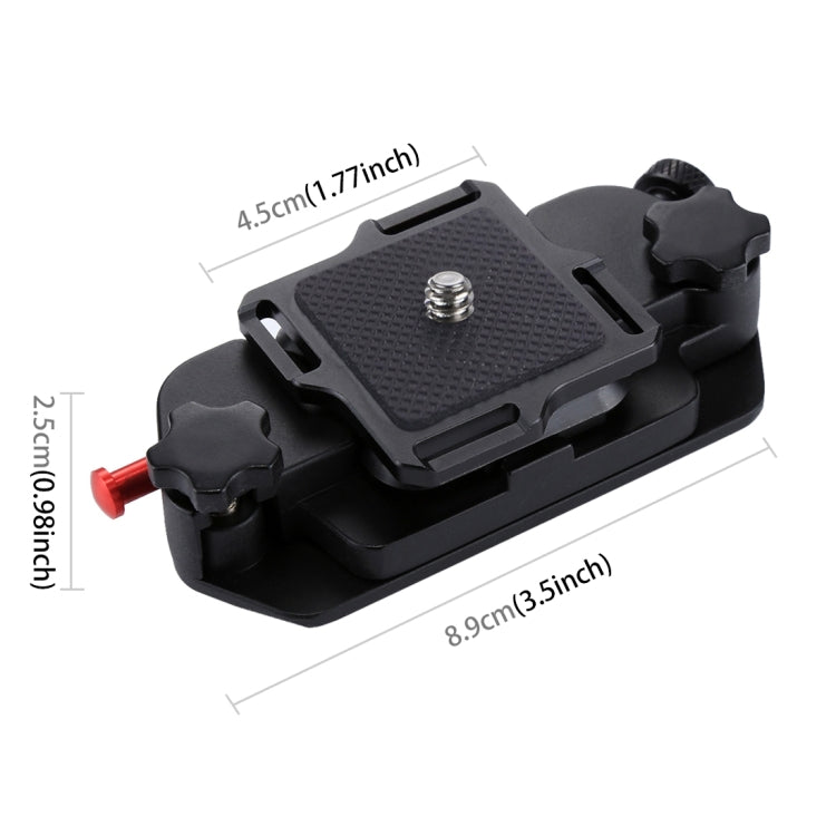 PULUZ Capture Camera Clip Aluminum Alloy Quick Release Clip with Plate, Capture Clip(AE), Quick Release(Blue), Capture Clip
