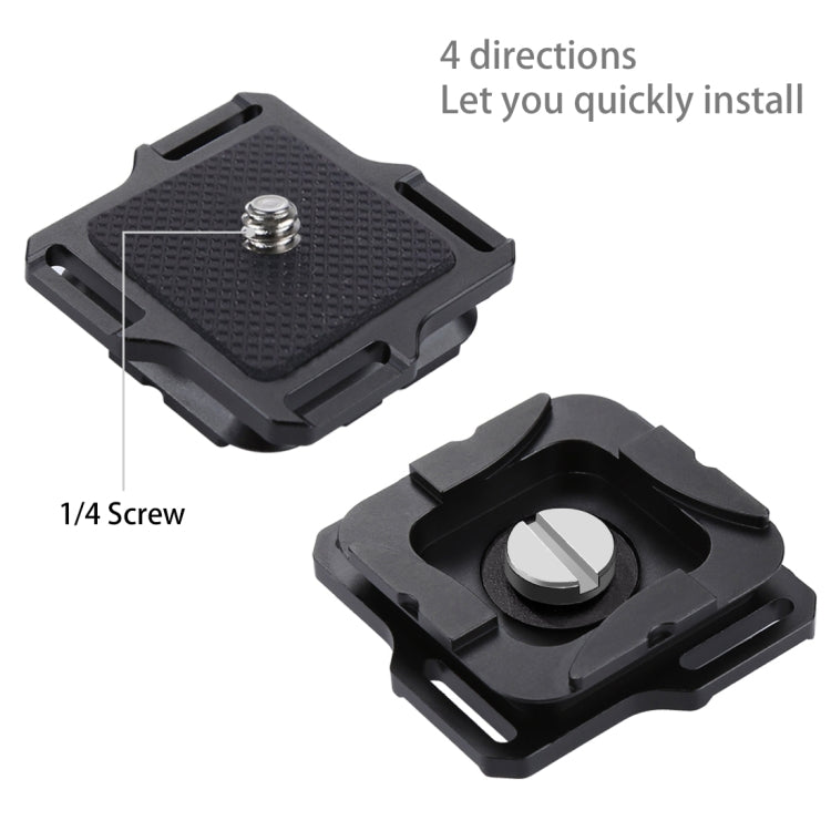 PULUZ Capture Camera Clip Aluminum Alloy Quick Release Clip with Plate, Capture Clip(AE), Quick Release(Blue), Capture Clip