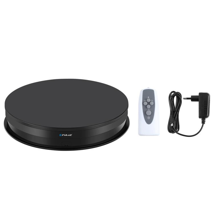 PULUZ 30cm Adjusting Speed Rotating Turntable Display Stand, Load 10-15kg, EU Plug, 30cm Load 10-15kg Black EU Plug(RU), 30cm Load 10-15kg Black EU Plug, 30cm Load 10-15kg White EU Plug