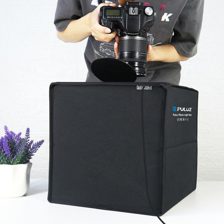 PULUZ 30cm Folding Ring Light Photo Lighting Studio Shooting Tent Box Kit with 6 Colors Black / White / Orange / Red / Green / Blue Backdrops, 30cm Box Black, 30cm Box Black RU, 30cm Box Green RU, 30cm Box Green