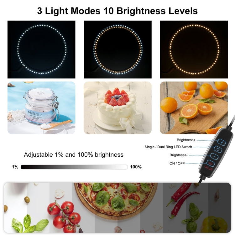 PULUZ 40cm Folding Portable Ring Light PD20W Quick Charge USB Photo Lighting Studio Shooting Tent Box with 6 x Color Backdrops, Size: 40cm x 40cm x 40cm