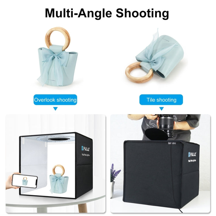 PULUZ 40cm Folding Portable Ring Light PD20W Quick Charge USB Photo Lighting Studio Shooting Tent Box with 6 x Color Backdrops, Size: 40cm x 40cm x 40cm