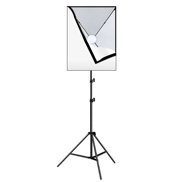 PULUZ 50x70cm Studio Softbox + 2m Tripod Mount + Single 220V E27 30W 5700K White Light LED Bulb Photography Kit, Single Bulb EU Plug, Single Bulb US Plug, Single Bulb EU Plug (RU)