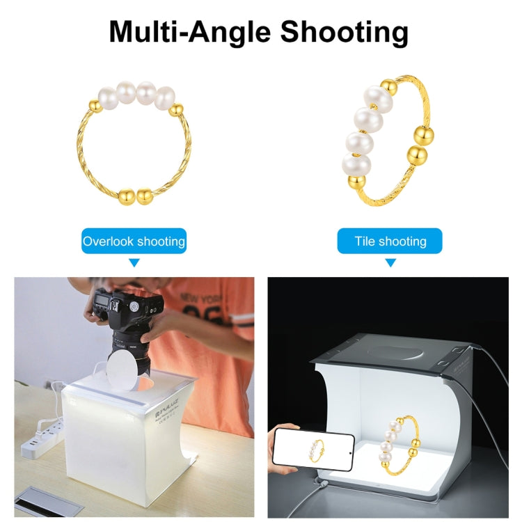 PULUZ Mini LED Photography Shadowless Light Lamp Panel Pad + Studio Shooting Tent Box, Acrylic Material, 20cm x 20cm Effective Area, 20cm(2 LED) + Shadowless Light(RU), 20cm(2 LED) + Shadowless Light