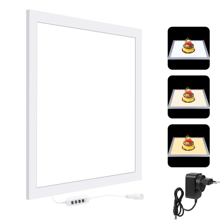 PULUZ 1000LM LED Acrylic No Polar Dimming Shadowless Light Pad with Switch for 40cm Photo Studio Box, Light(US), Light(UK), Light(EU), Light(AU), Light (JP PSE Certified)