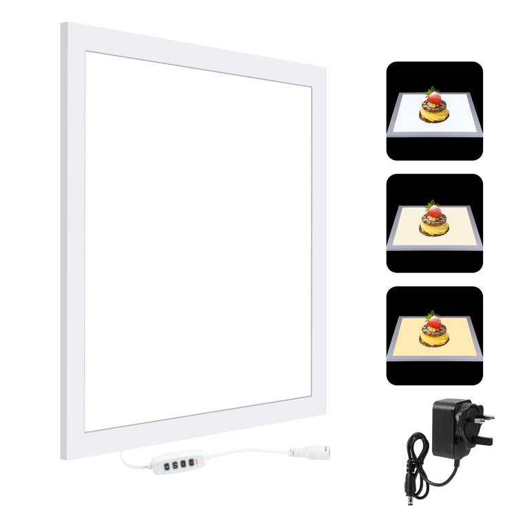 PULUZ 1000LM LED Acrylic No Polar Dimming Shadowless Light Pad with Switch for 40cm Photo Studio Box, Light(US), Light(UK), Light(EU), Light(AU), Light (JP PSE Certified)