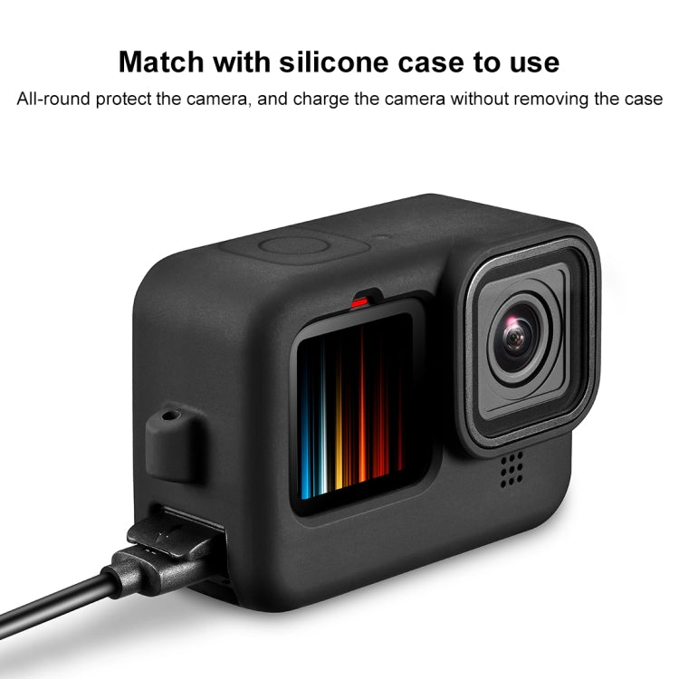 PULUZ POM Plastic Battery Side Interface Cover for GoPro MISSION 1 / 1 PRO / HERO13 Black /12 Black /11 Black /10 Black /9 Black, POM Plastic Side Cover