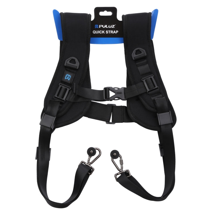 PULUZ Quick Release Double Shoulder Harness Soft Pad Decompression Foam Strap Belt for DSLR Digital Cameras, Double Shoulder(AE), Double Shoulder