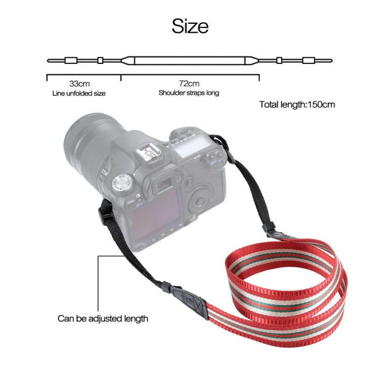PULUZ Stripe Style  Series Shoulder Neck Strap Camera Strap for SLR / DSLR Cameras, Stripe 7, Stripe 6, Stripe 5, Stripe 4, Stripe 3, Stripe 2, Stripe 1, Stripe 10, Stripe 9, Stripe 8
