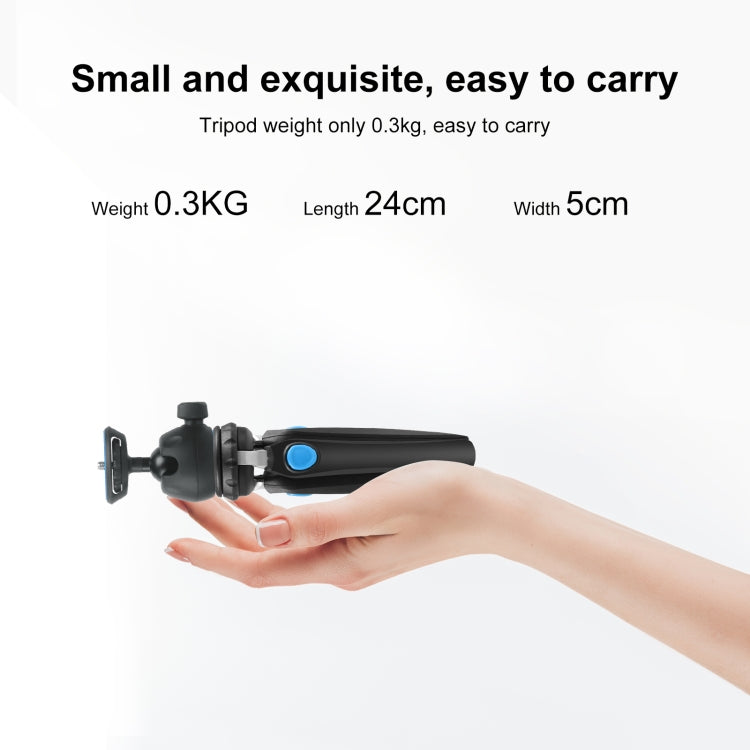 PULUZ Mini VLOG Live Stabilizer Stand Tripod with Phone Clamp for Smartphones, Mini VLOG Live Stabilizer (Black), Mini VLOG Live Stabilizer(Blue), Mini VLOG Live Stabilizer(Red)