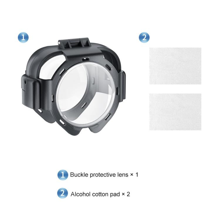 For Insta360 X5 PULUZ Snap-on Optical Tempered Glass Lens Guard Protective Cover, For Insta360 X5