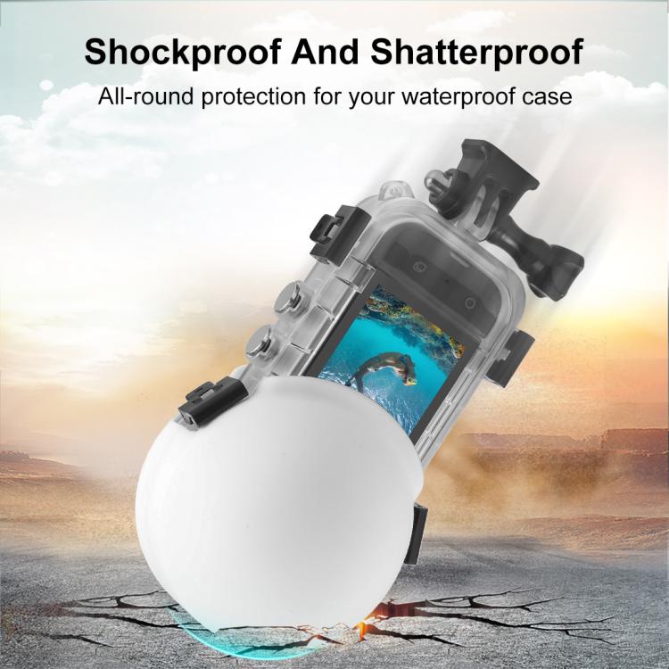 For Insta360 X5 PULUZ Invisible Dive Case Lens Guard Silicone Protective Lens Cap Cover, For Insta360 X5