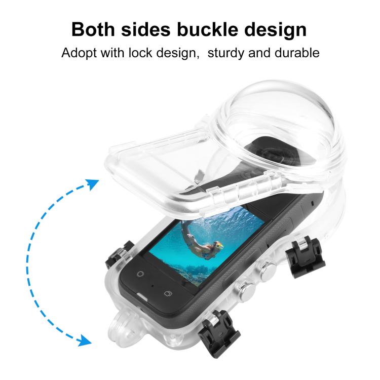 For Insta360 X4 PULUZ 50m Waterproof Sealed Diving Case, For Insta360 X4
